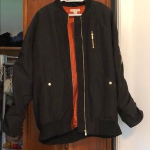 NWOT Oversized Bomber Edgy Jacket